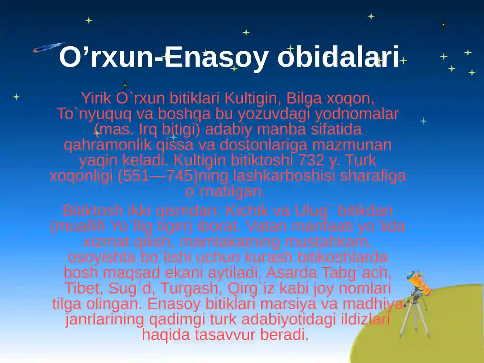 O’rxun-Enasoy obidalari 2
