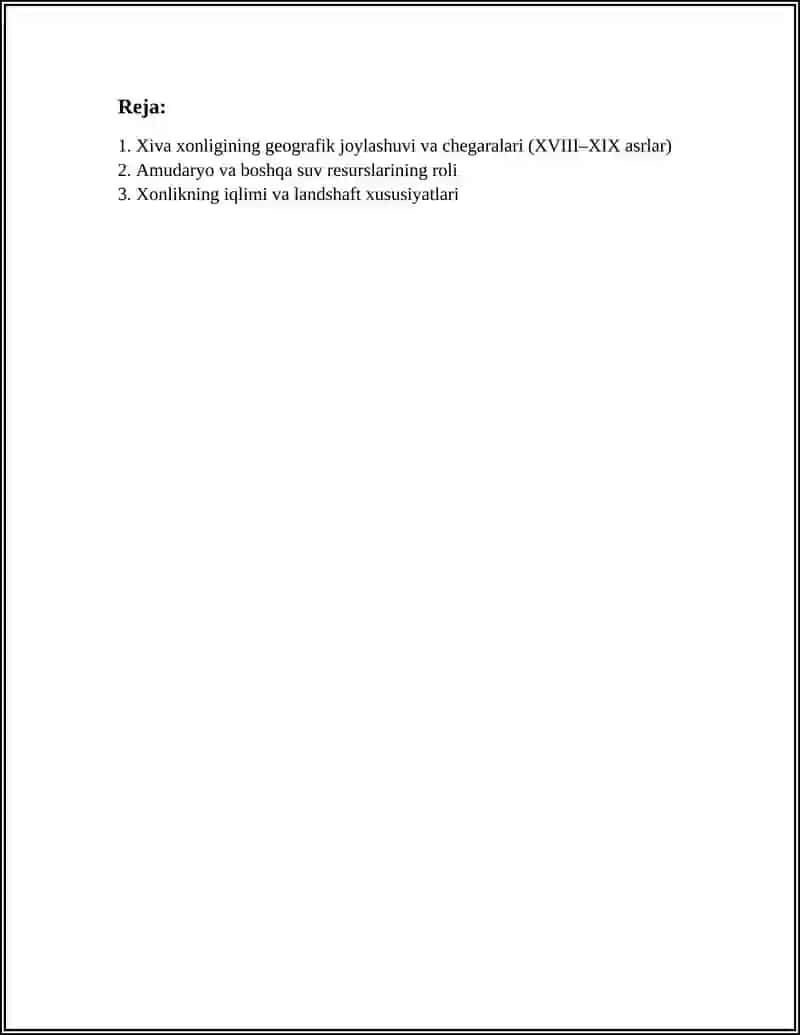 XIVA XONLIGINING TARIXIY GEOGRAFIYASI 2