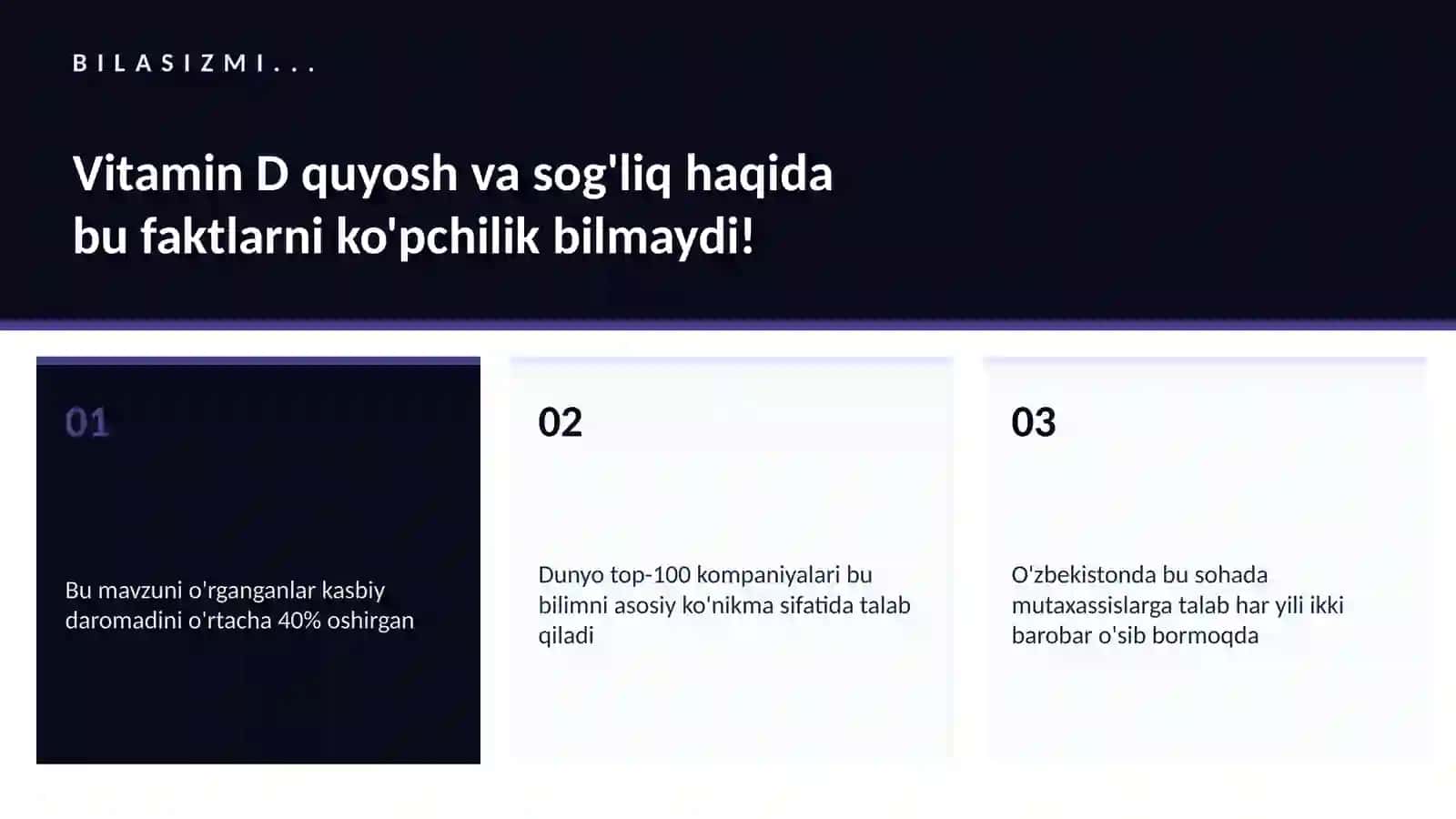 Vitamin D quyosh va sog'liq 2