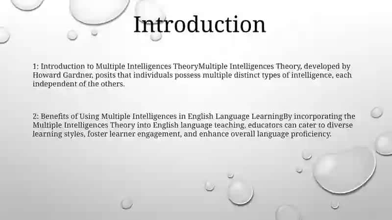 Multiple Intelligences Theory in English Language Learning 2