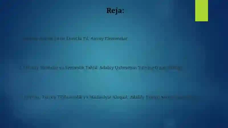 Adabiy Asar Tilining Stilistik Xususiyatlari 2