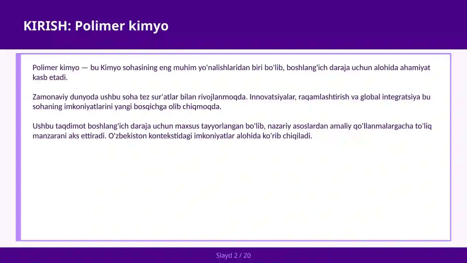 POLIMER KIMYO 2