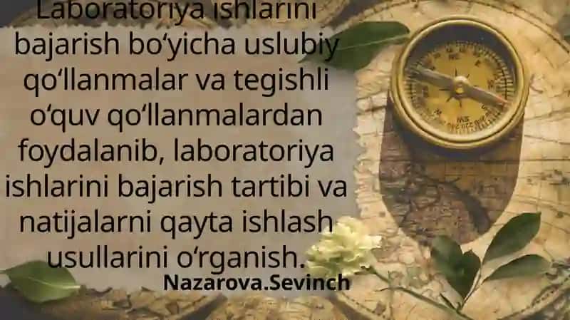 Analitik kimyo laboratoriyasi ishlarini bajarish 2