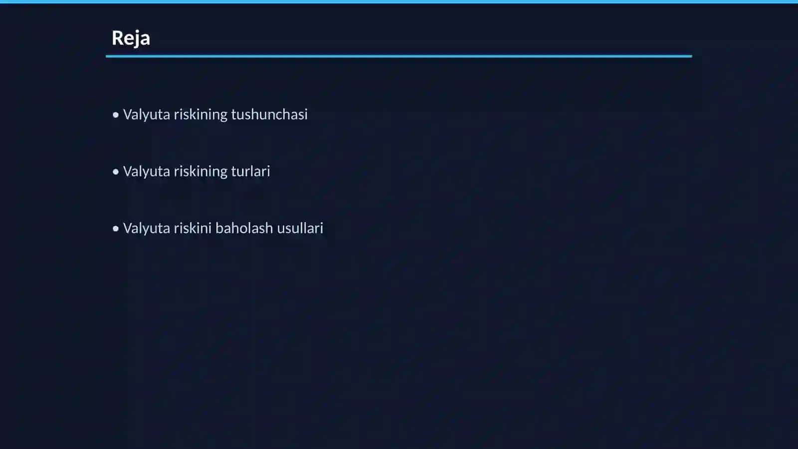 Valyuta riski va uni boshqarish usullari 2