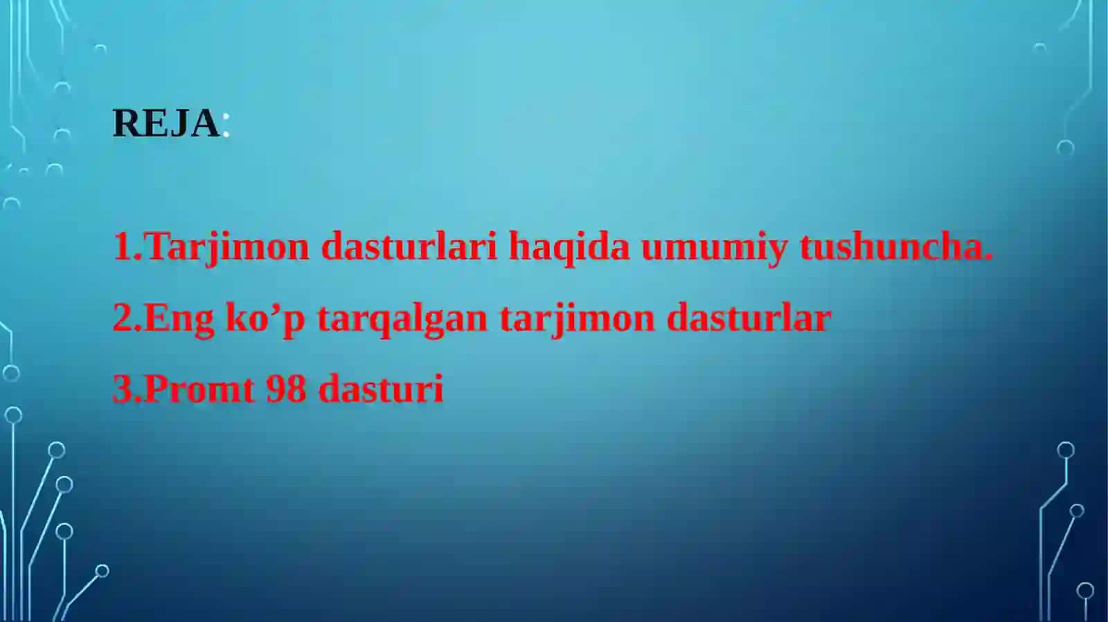 Tarjimon dasturlardan foydalanish 2