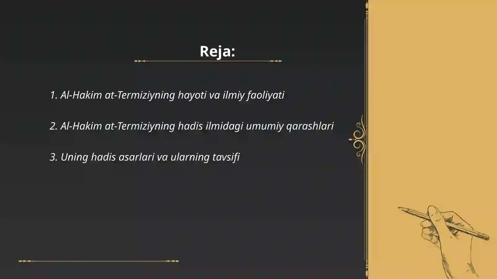 Al hakim at-Termiziy Hadis ilmi 2