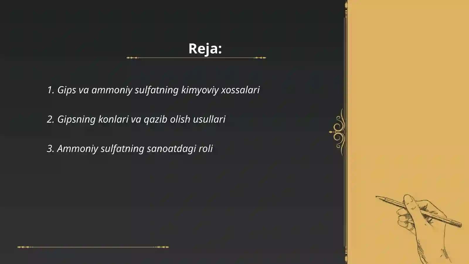 Gipsdan ammoniy sulfat olish 2