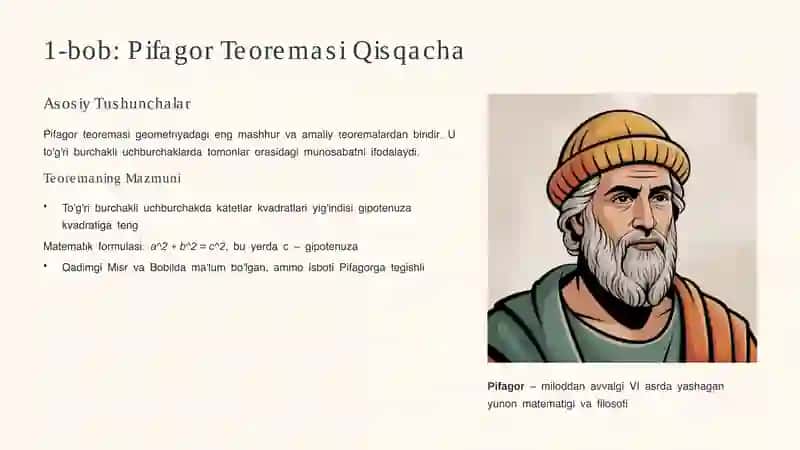 Pifagor teoremasiga teskari teorema 2