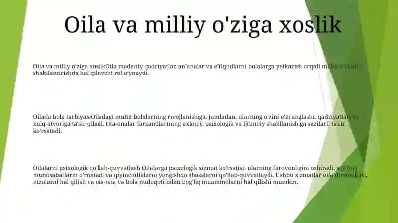 Milliy G‘Oya Va Oilada Shaxs Tarbiyasi 2