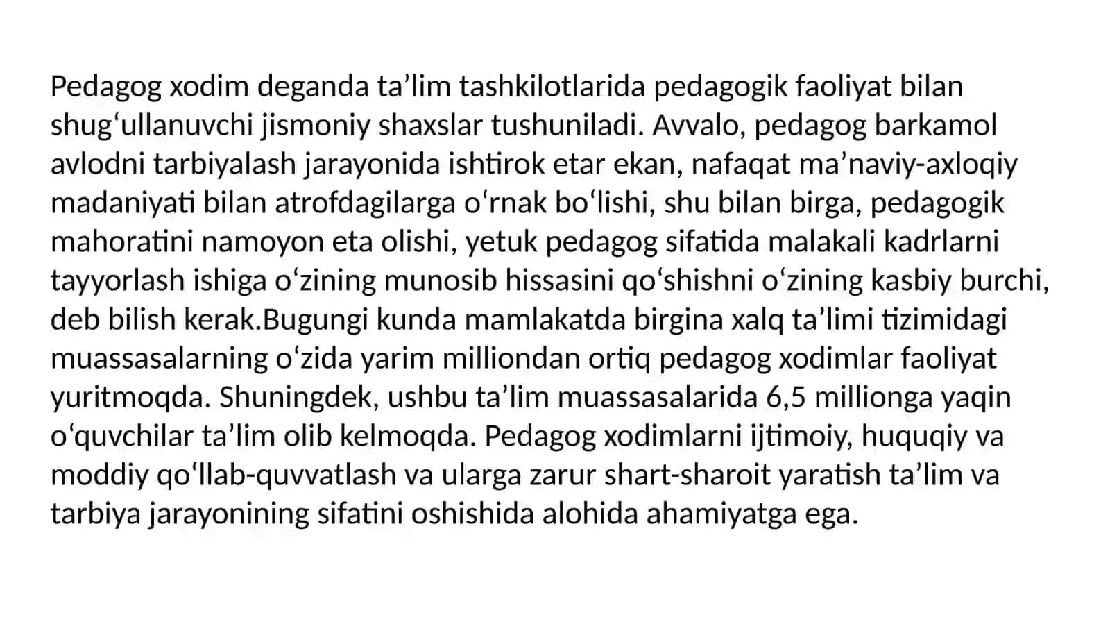 Pedagogika boʻyicha slayd 2