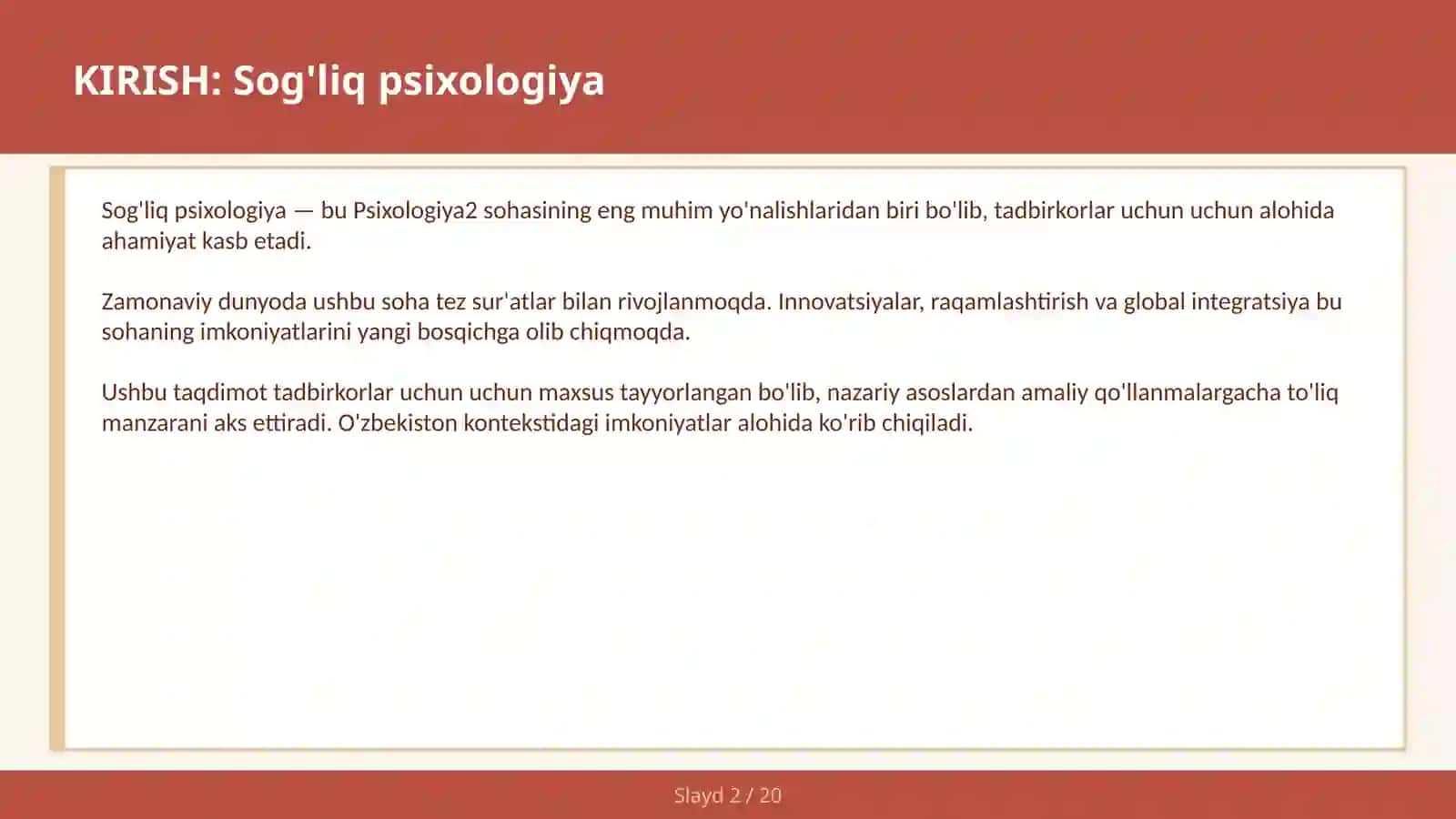SOS'LIQ PSIXOLOGIYA 2