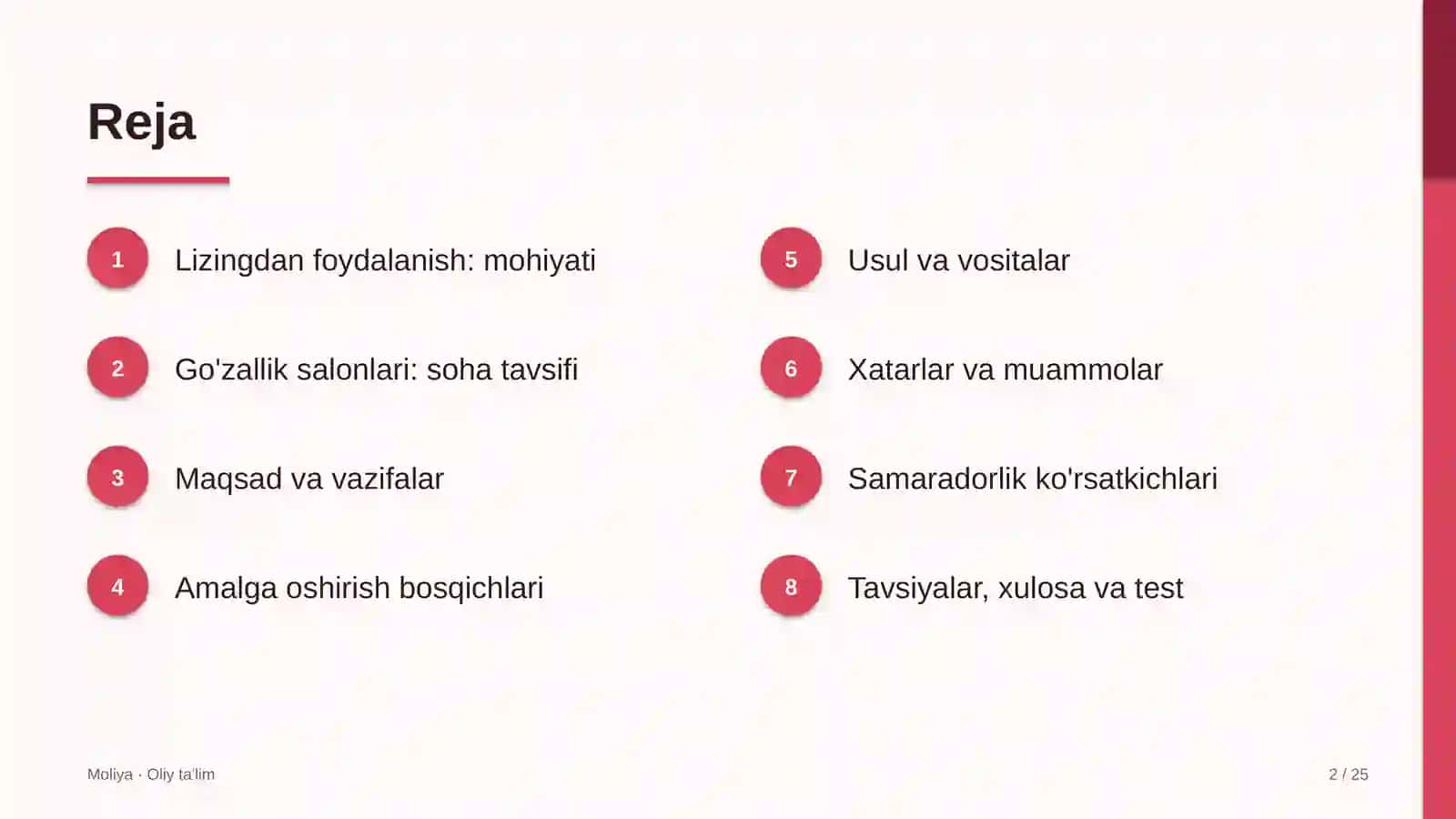 Go'zallik salonlarida lizingdan foydalanish 2