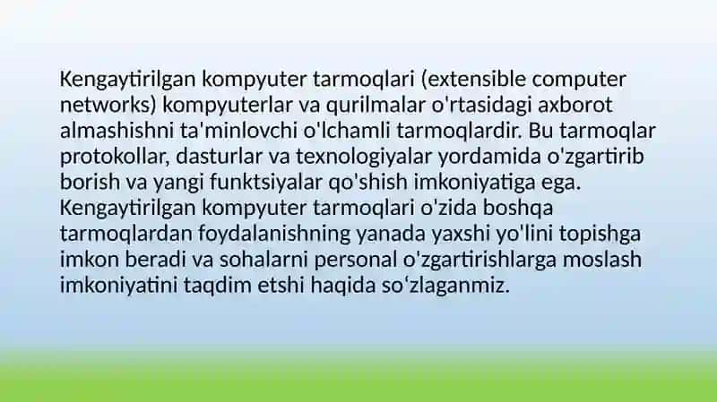 OSI etalon modeli 2