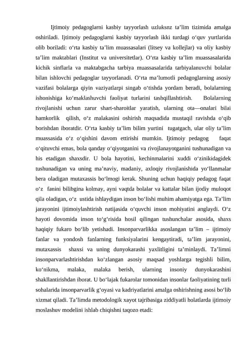 Ijtimoiy pedagog va uning kasbiy sifati 2