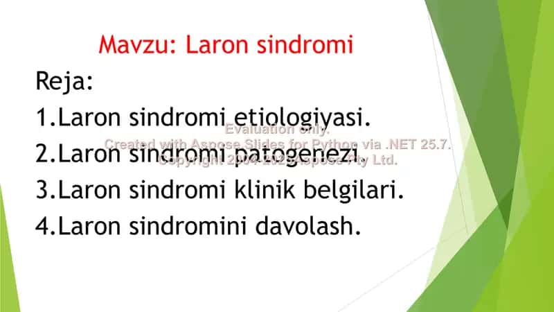 Laron sindromi 2
