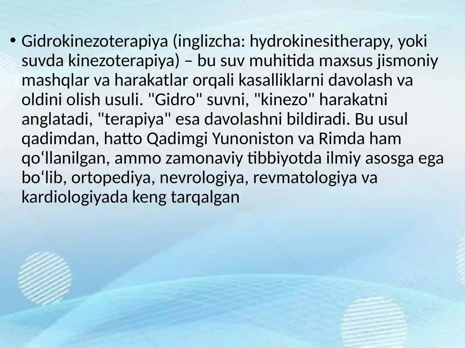 Gidrokinezoterapiya 2