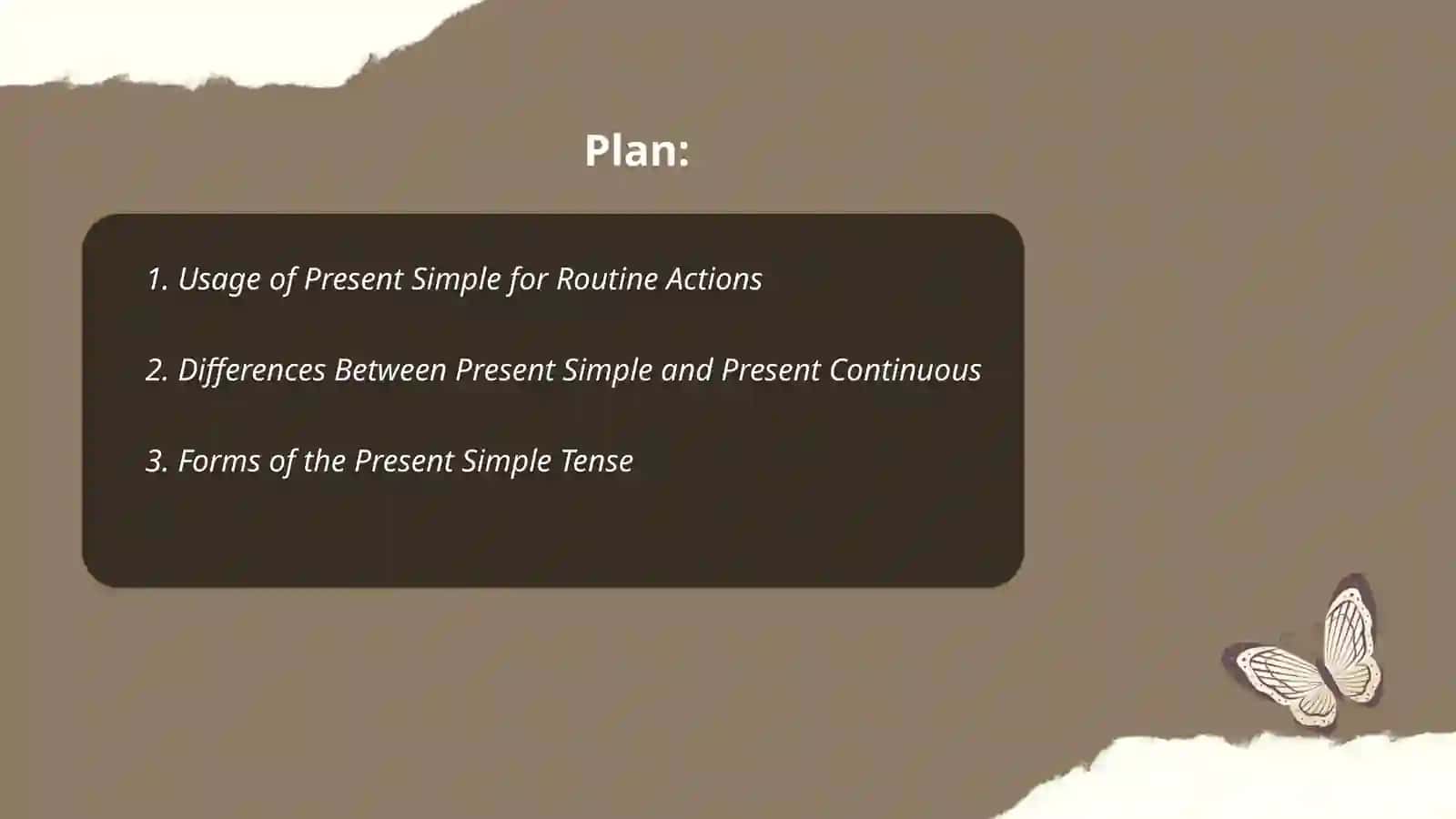 Present Tenses 2