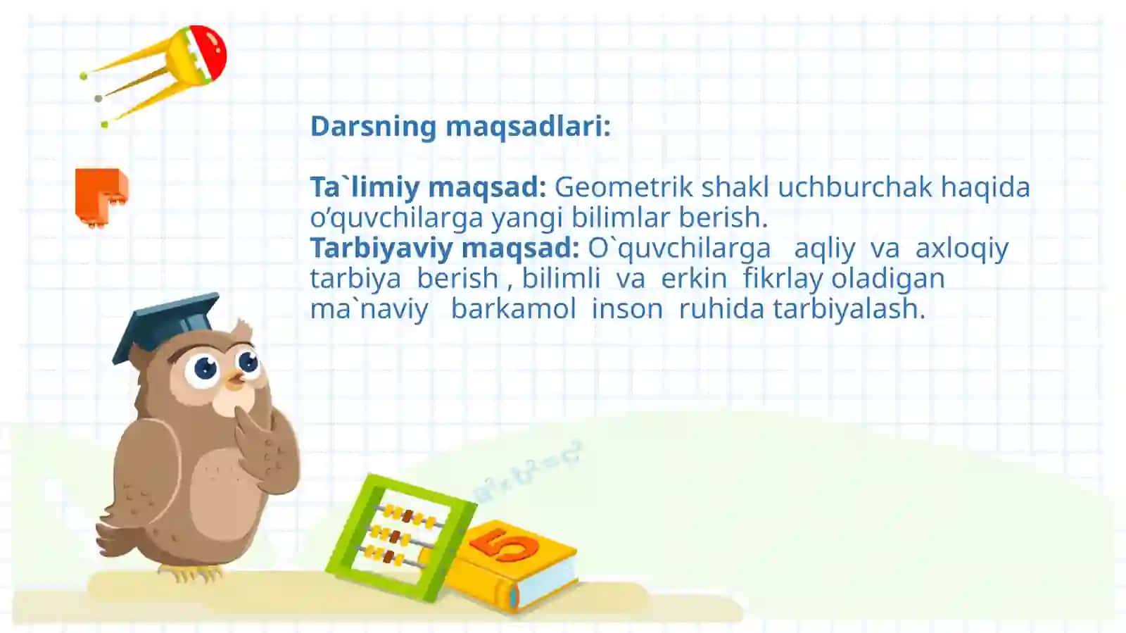 Uchburchak, uning elementlari va perimetri 2