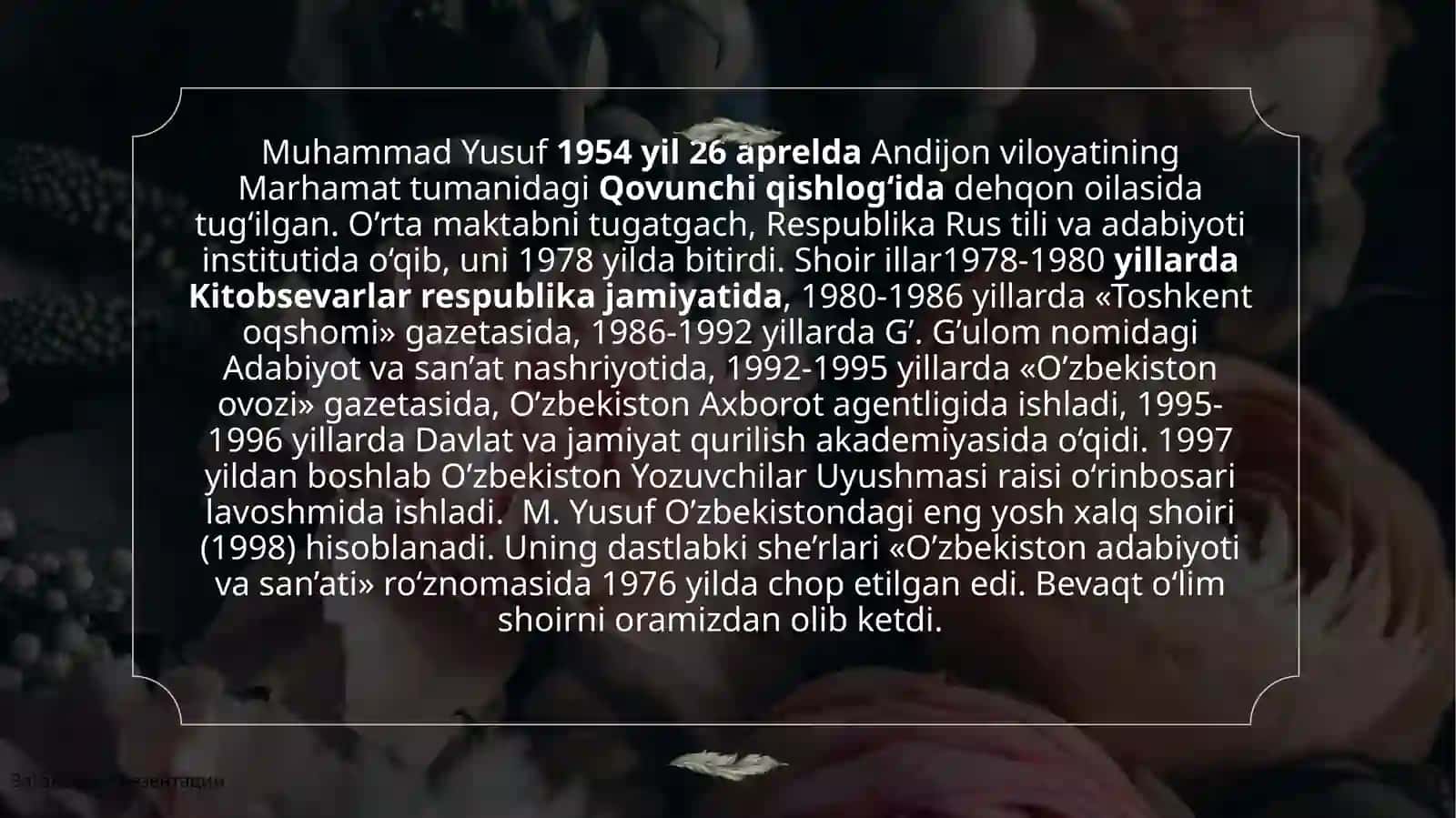 Muhammad Yusuf (1954-2001) 2