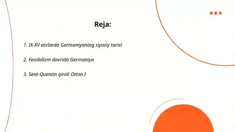 IX-XV asrlarda Germaniya 2