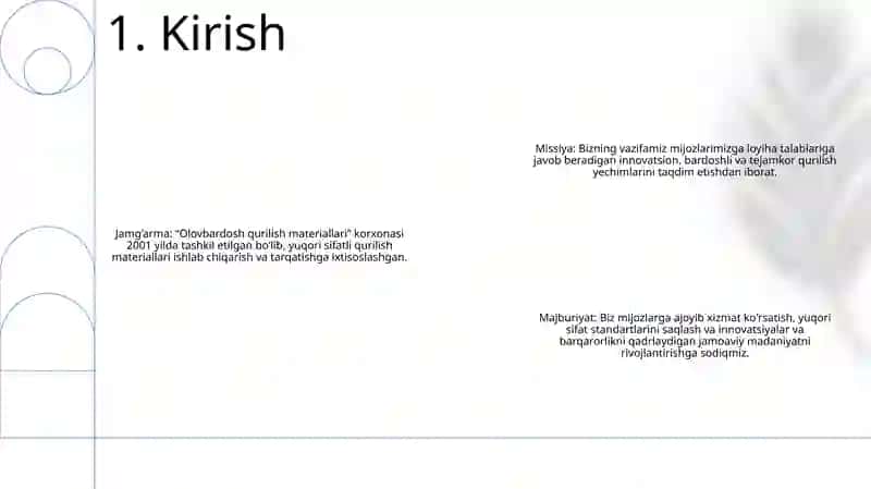 Olovbardosh Qurilish Materiallari 2