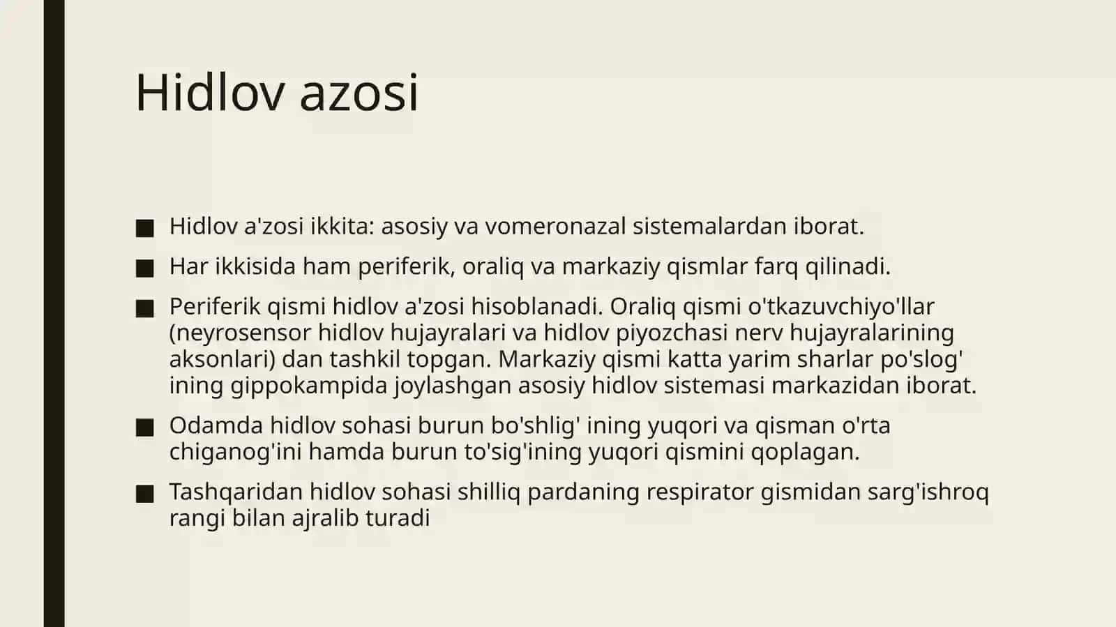 Sezgi a'zolari 2