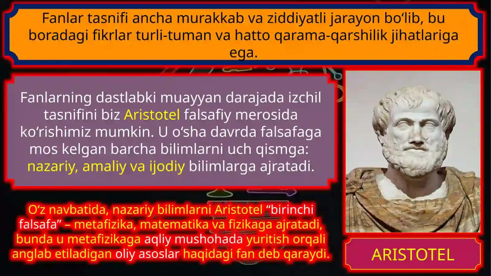 FANLAR TASNIFI 2