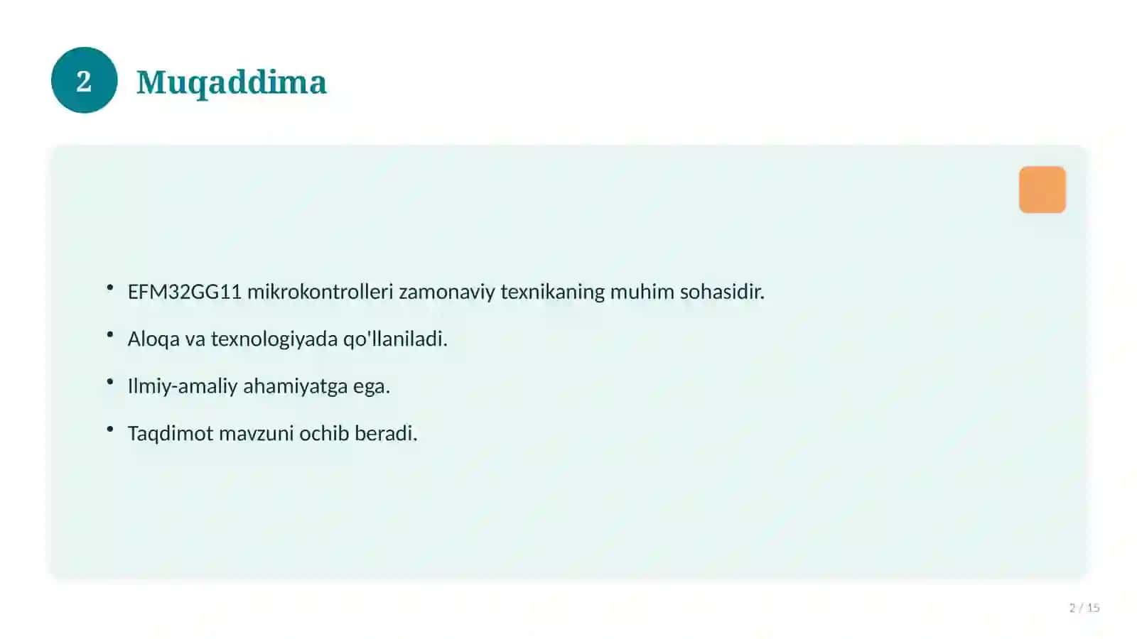 EFM32GG11 mikrokontrolleri 2