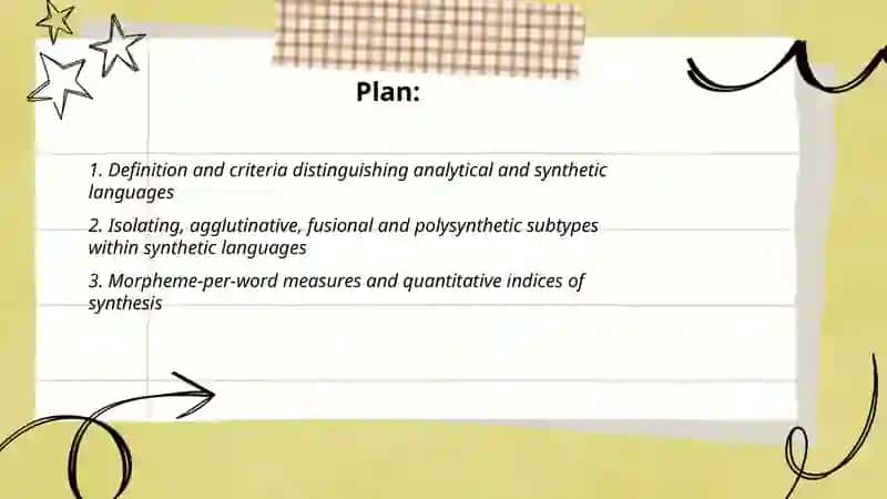 Morphological Typology: Analytical and synthetic Language Types 2