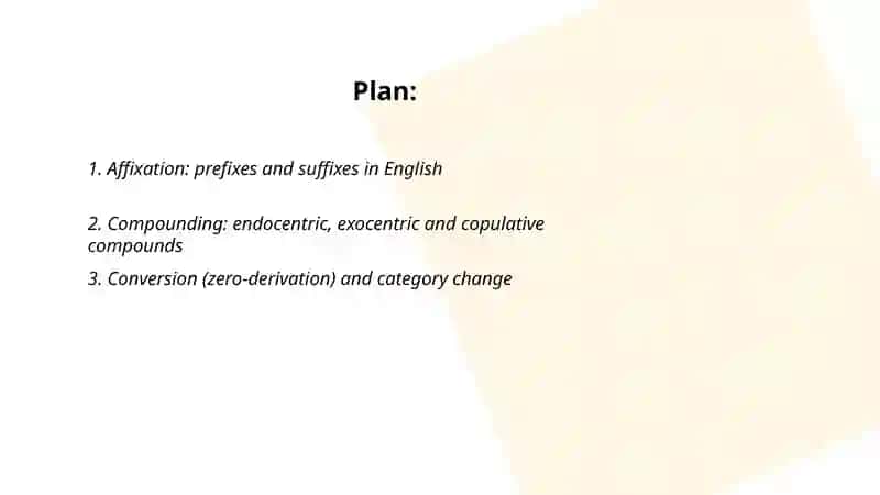 Specific features of word formation 2