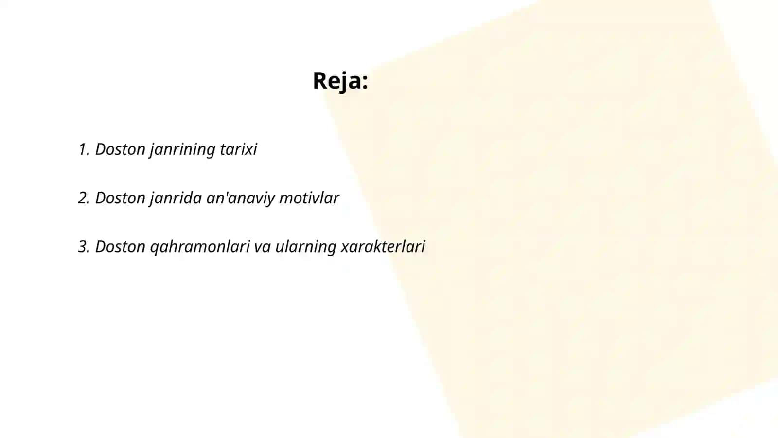 Doston janri va uning ijro xusussiyati 2