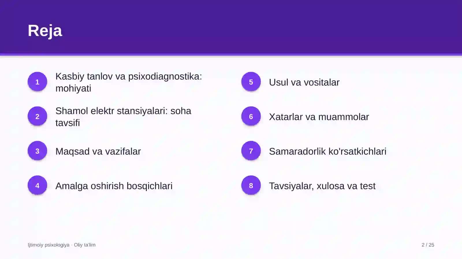Shamol elektr stansiyalarida kasbiy tanlov va psixodiagnostika 2
