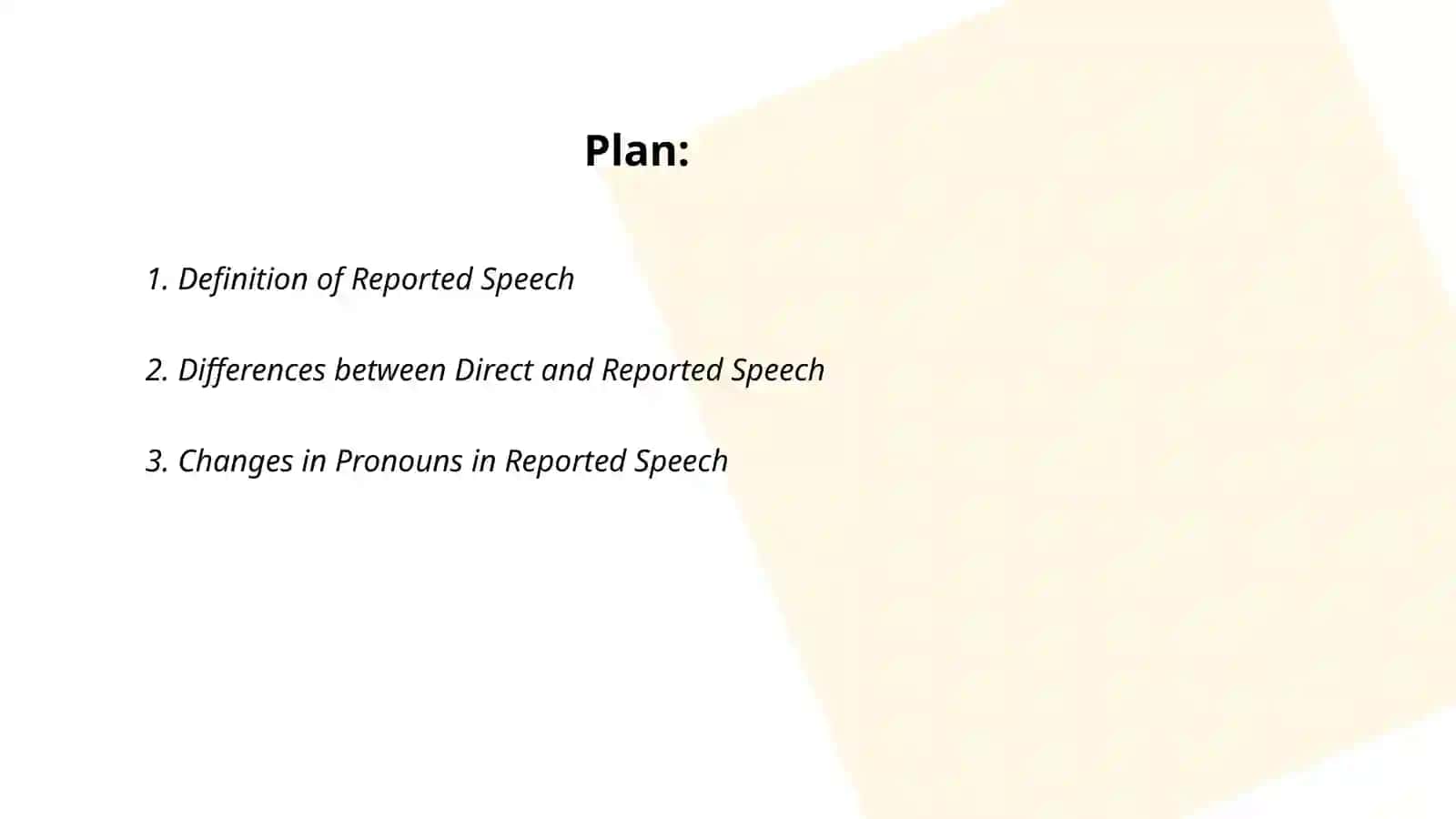 Reported Speech 2