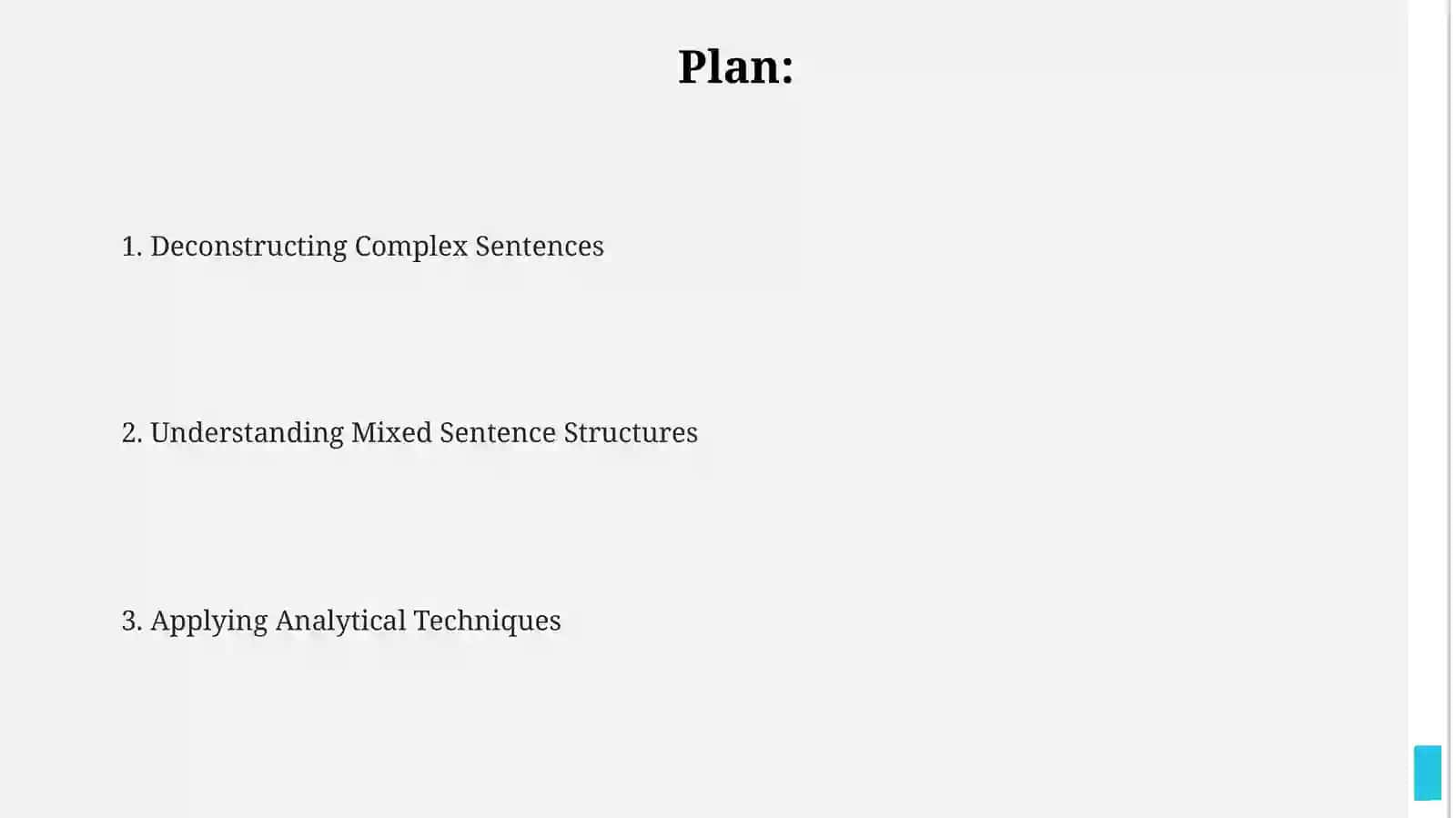 Analysis of complex and mixed sentences 2