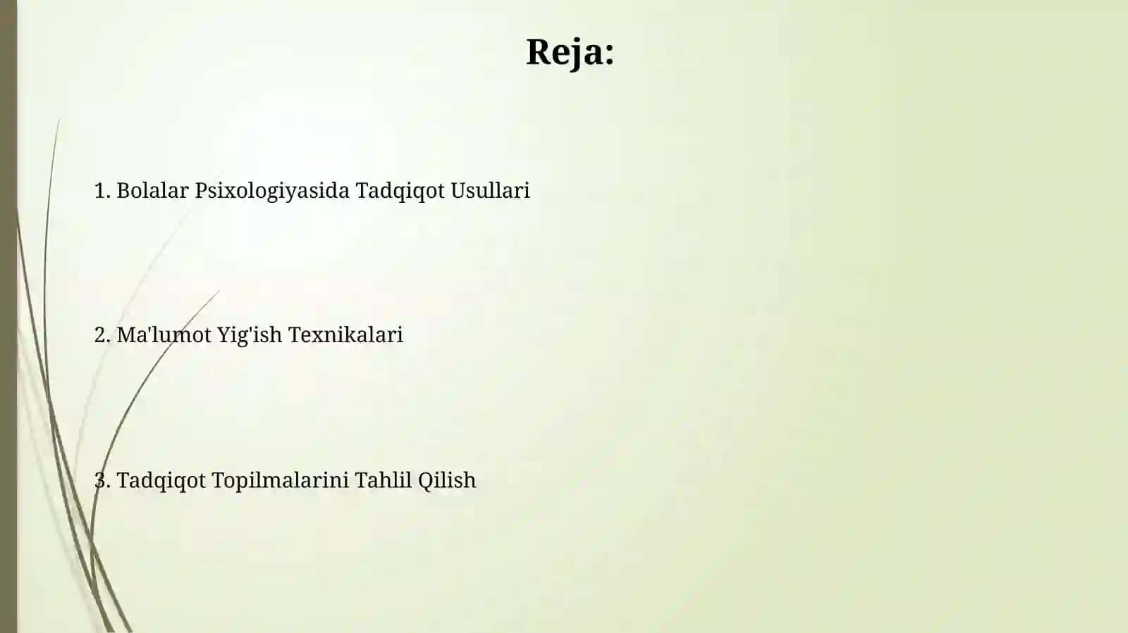 Bolalar psixologiyasi fanining tadqiqot metodlari 2