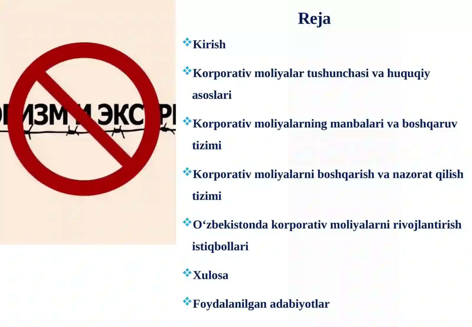 Korporativ moliyalar 2
