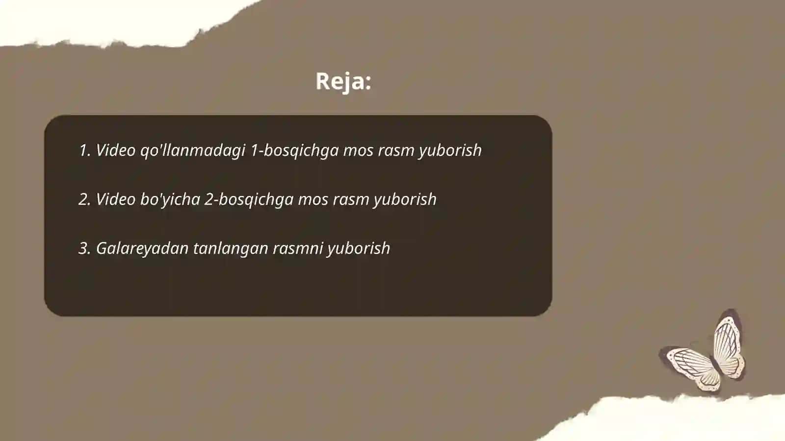 Mavzu bo'yicha galeriyadan rasm yuborish 2