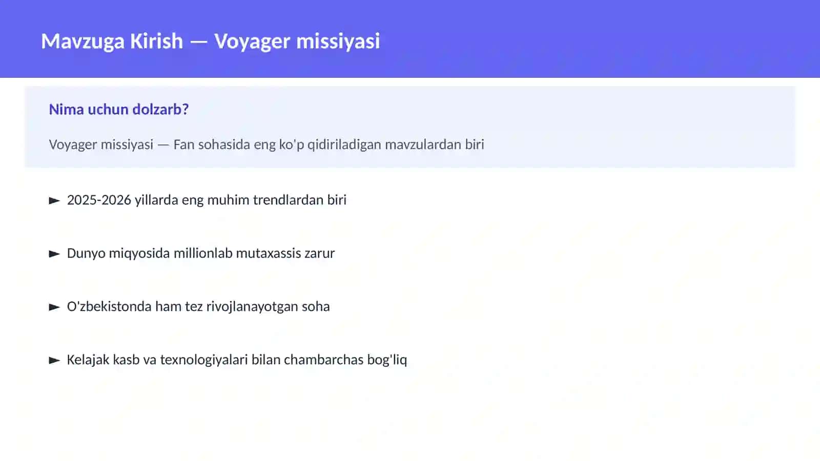 KOSMOSNI TADQIQ 2