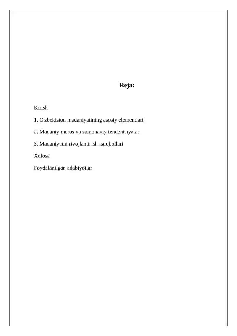 O'zbekiston madaniyati 2