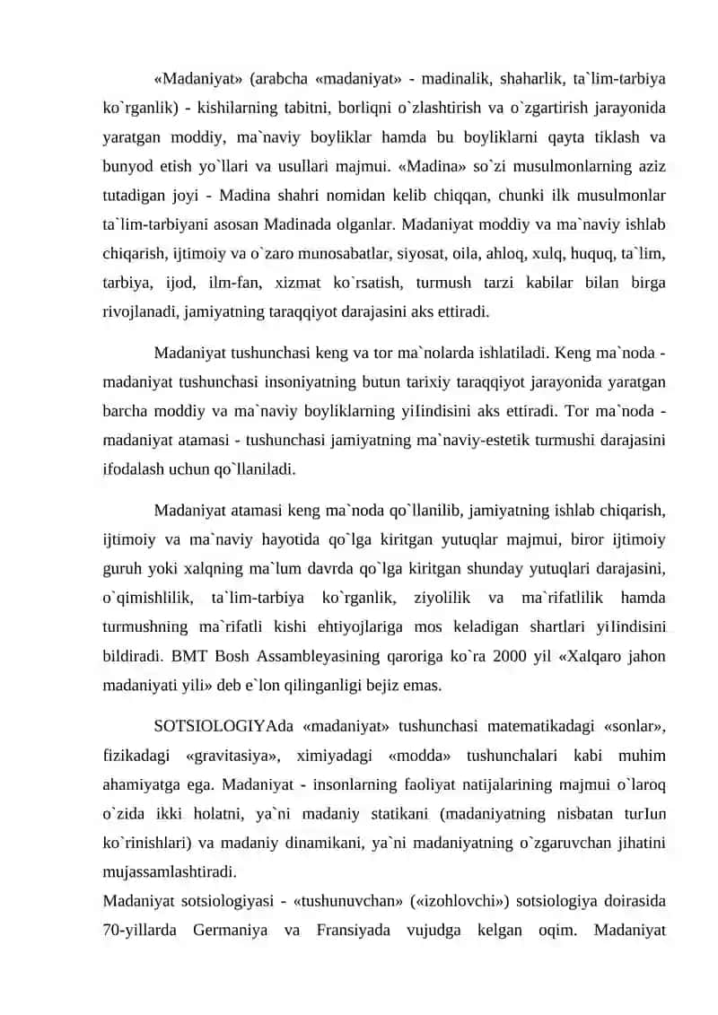 Madaniyat 2