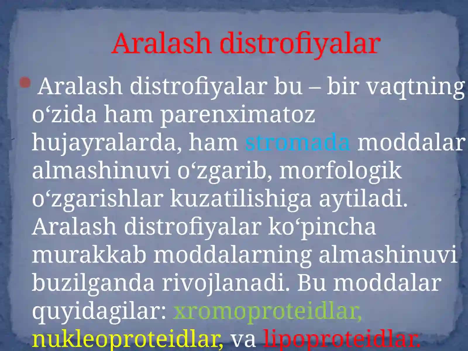 Aralash distrofiyalar 2
