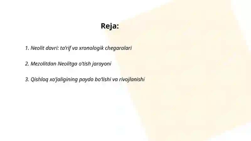 Neolit davri 2