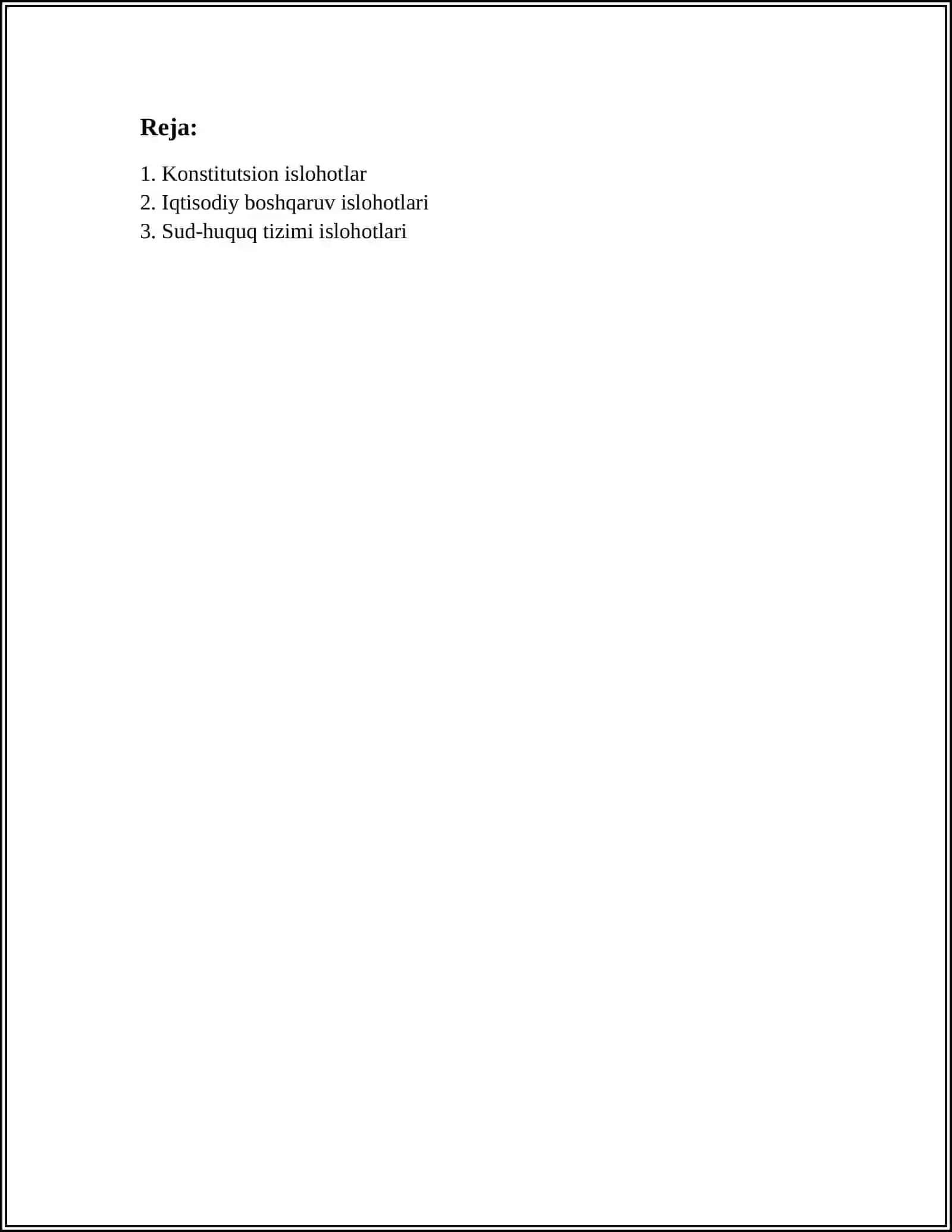 Konstitutsion islohotlar 2