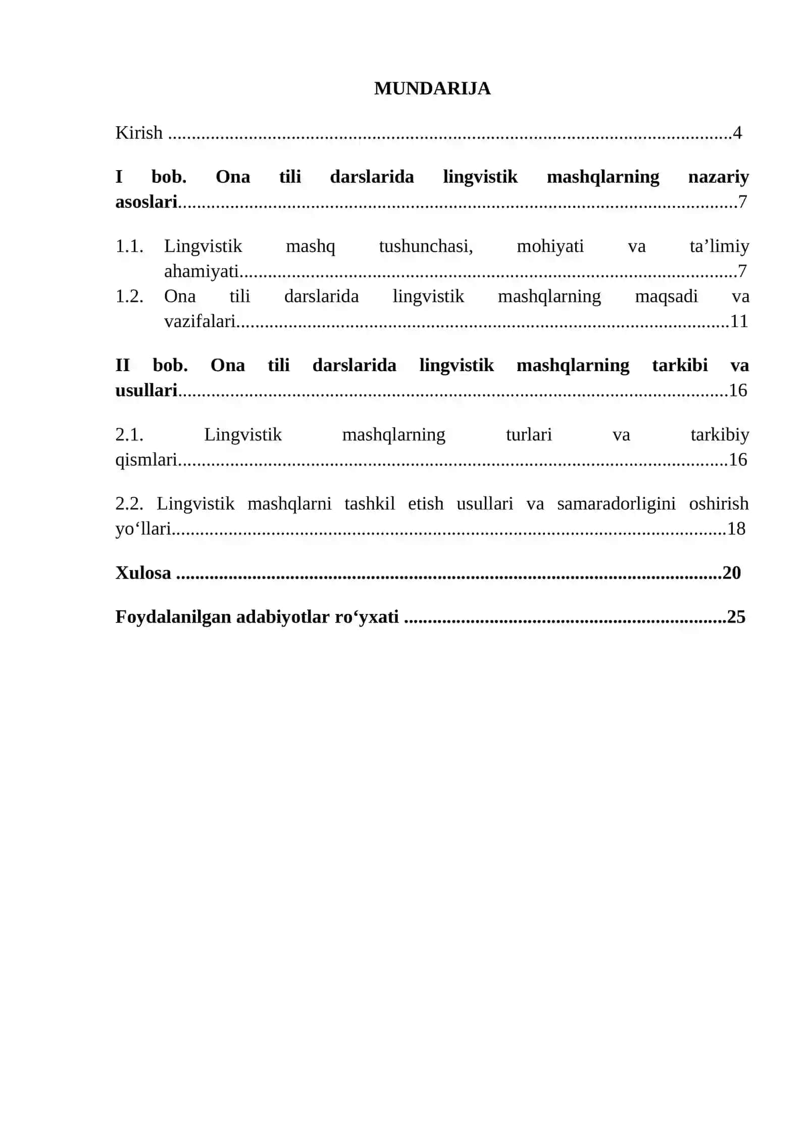 Ona tili darslarida lingvistik mashqlar 2