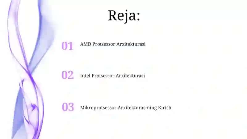 Mikroprotsessor Arxitekturasi 2