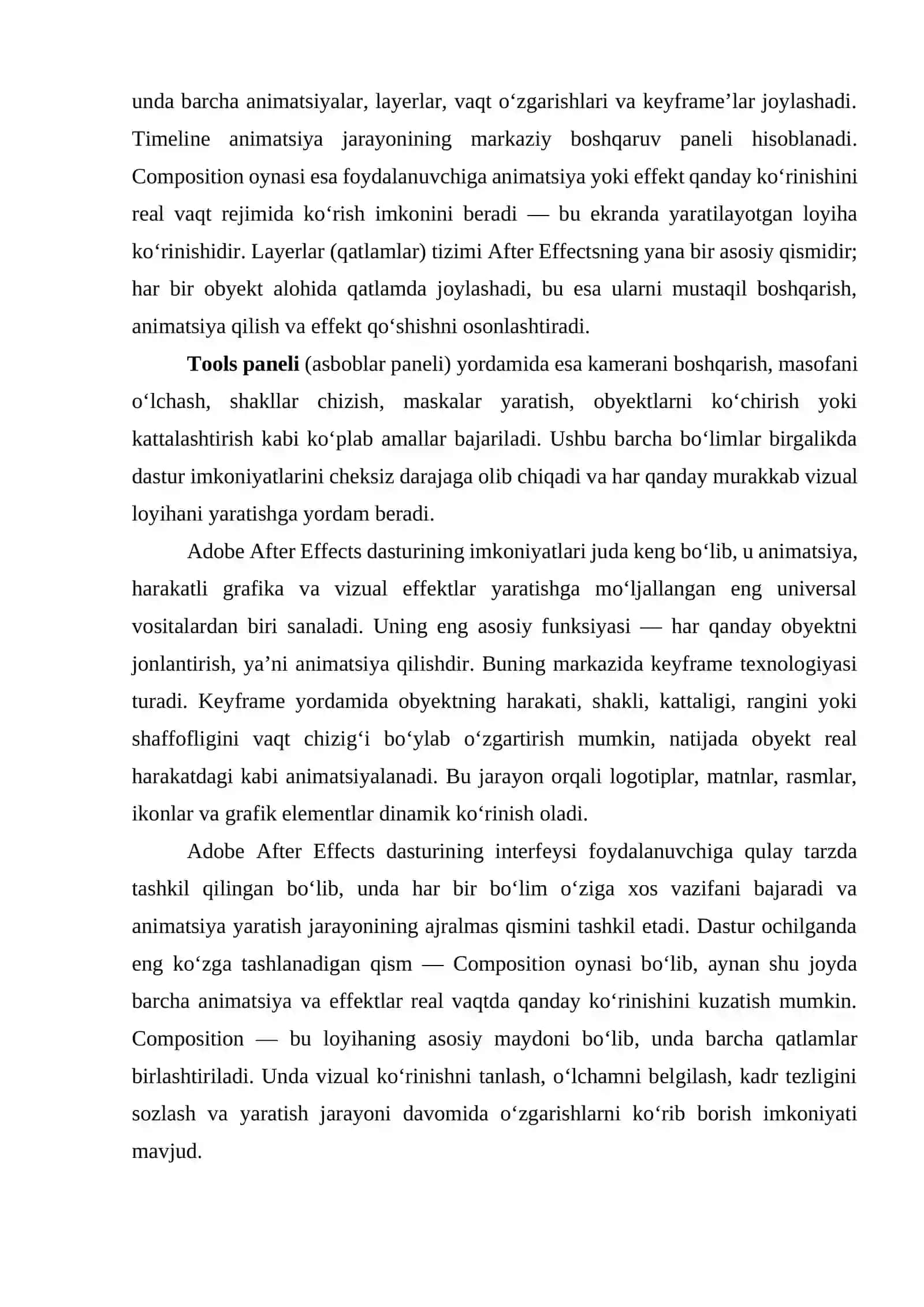 Adobe After Effects dasturi 2