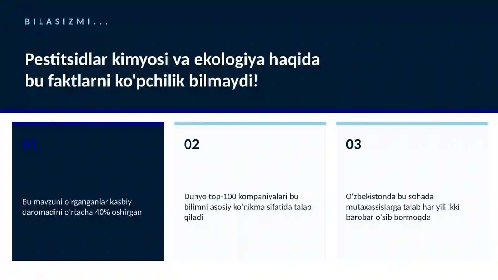 Pestitsidlar kimyosi va ekologiya 2