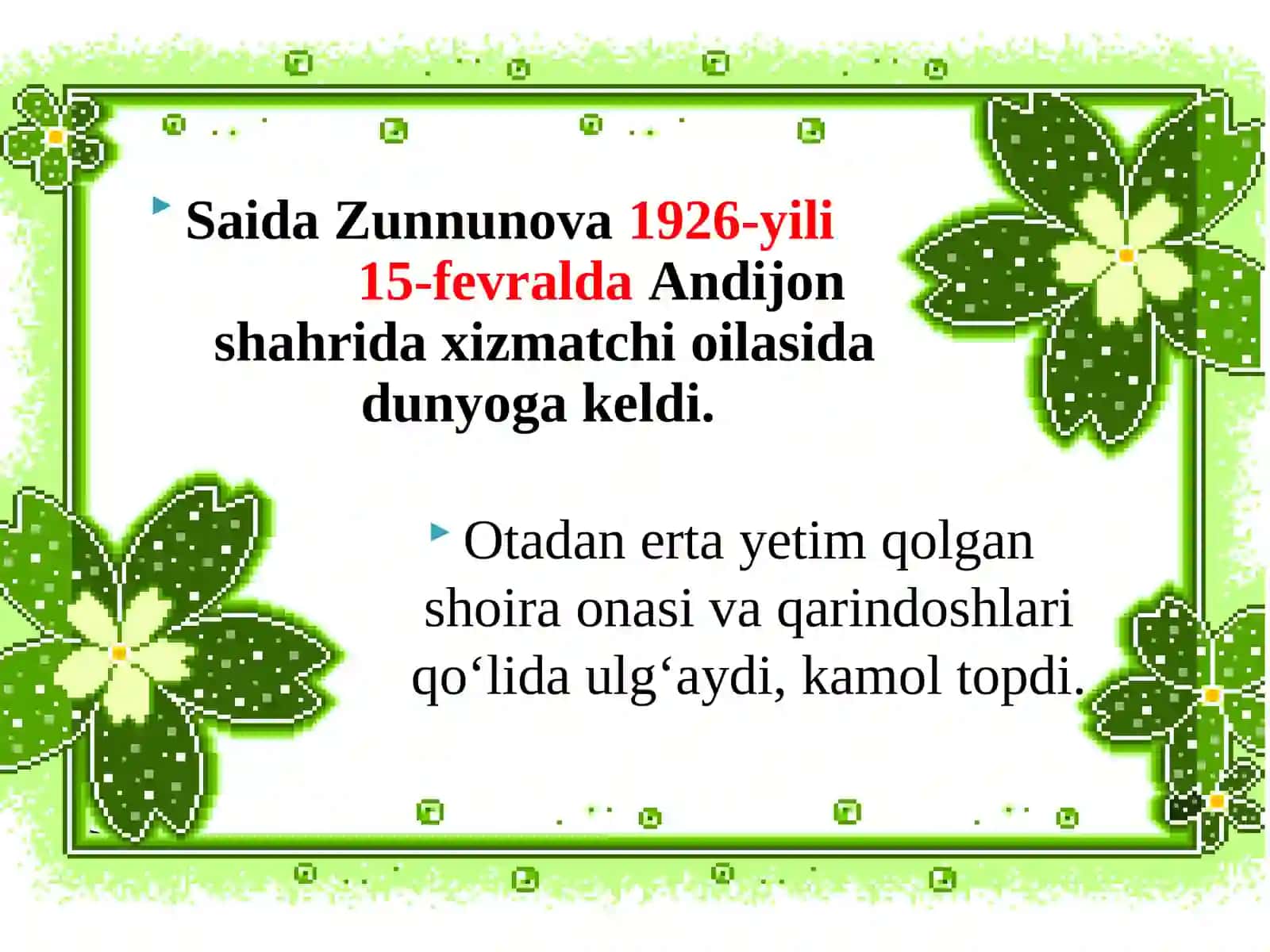 SAIDA ZUNNUNOVA 2