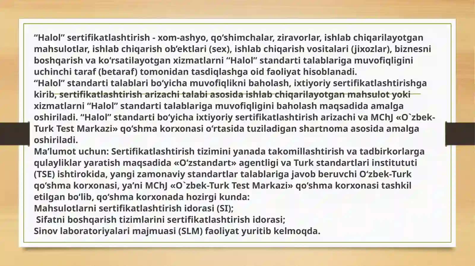 Halol sertifikatlashtirish 2