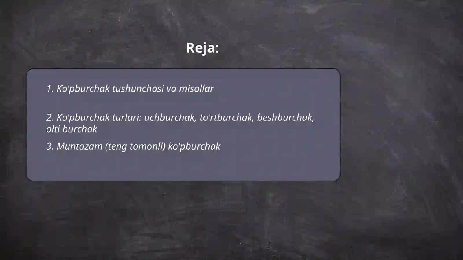 4-sinf matematika Ko'pburchak va prizma 2